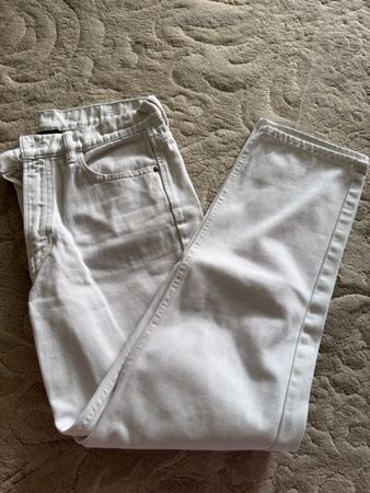 Massimo Dutti white jeans size 38 new