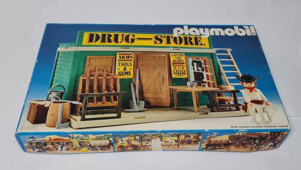 PLAYMOBIL Western 3424 Drug Store Vintage 1976