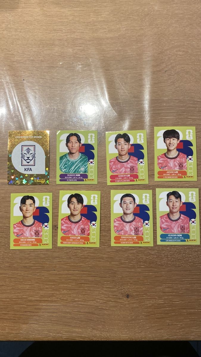 Panini Cartes à collectionner: Panini Sticker - KOR - 8 Stickers – Neuf (Voir description) à Adliswil par didoli