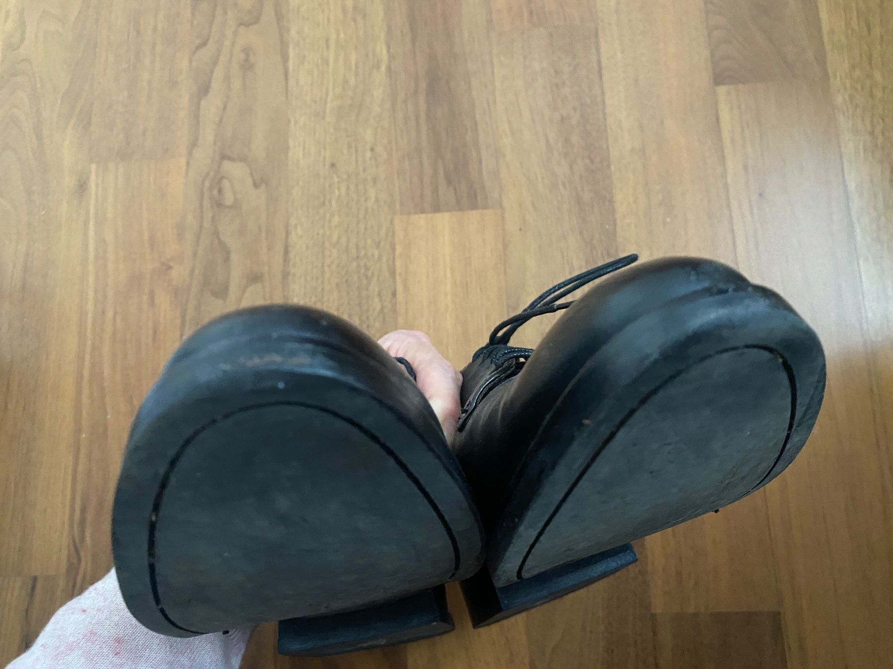 Scarpe da donna: Navyboot Damen Lederschnürschuh schwarz – Usato da Binz venduto da chr_5ljt 6