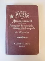Plan de Paris Ancien - Guide des Rues et Métro - RARE!