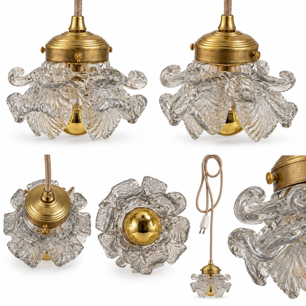 Murano Lampade: Muranoglaslampe vintage  – Usato da Sirnach venduto da dasrosahaus 1