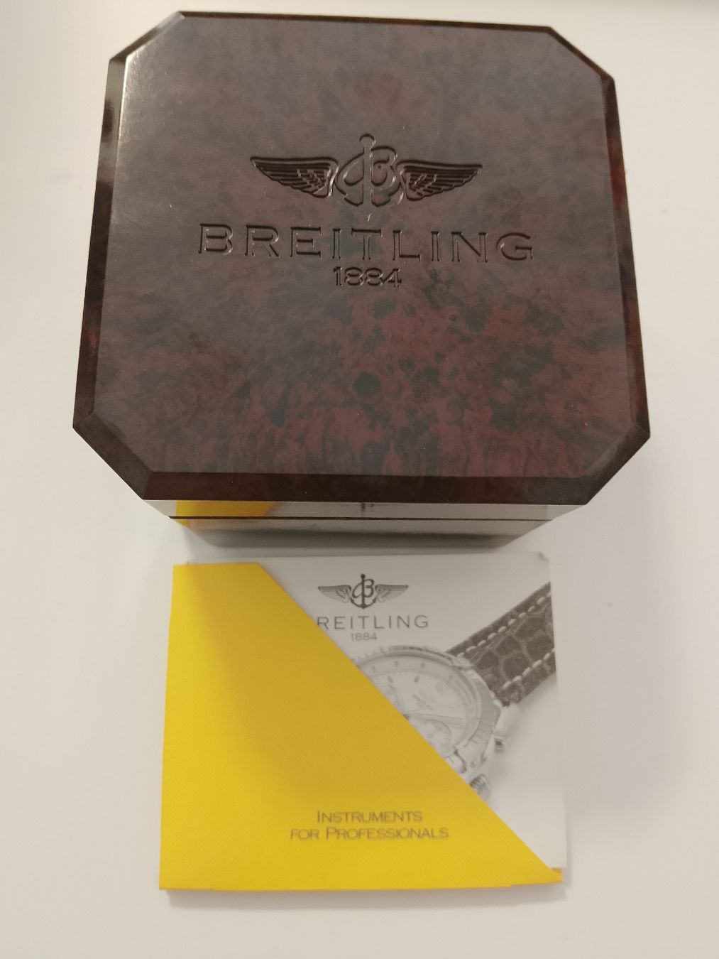 Breitling Scatole porta orologi: Breitling Uhrenbox mit Anleitung Vintage  – Usato da Biel/Bienne venduto da Vintage-timearts