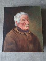 Tableau Huguenin Vieux Monsieur 45 x 54 cm