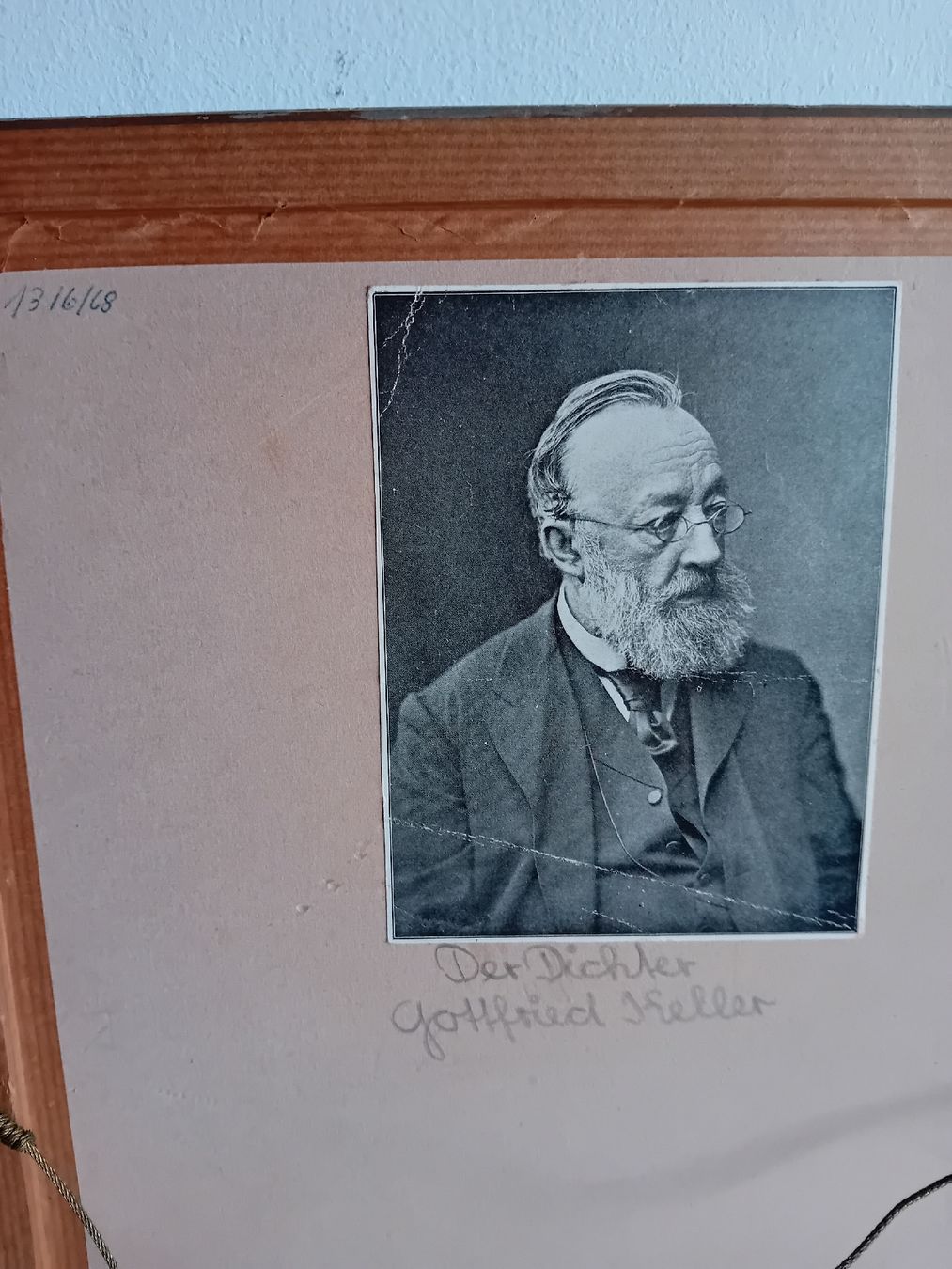 Grafica & Litografie: Hans Erni Litho? Dichter Gottfried Keller – Usato da Schweizersholz venduto da freyle1 4