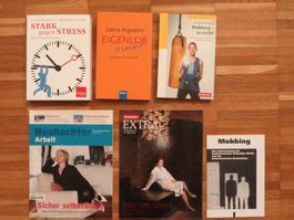 Job - Arbeit - Stress - Mobbing - Eigenlob - 6 Bücher+Hefte