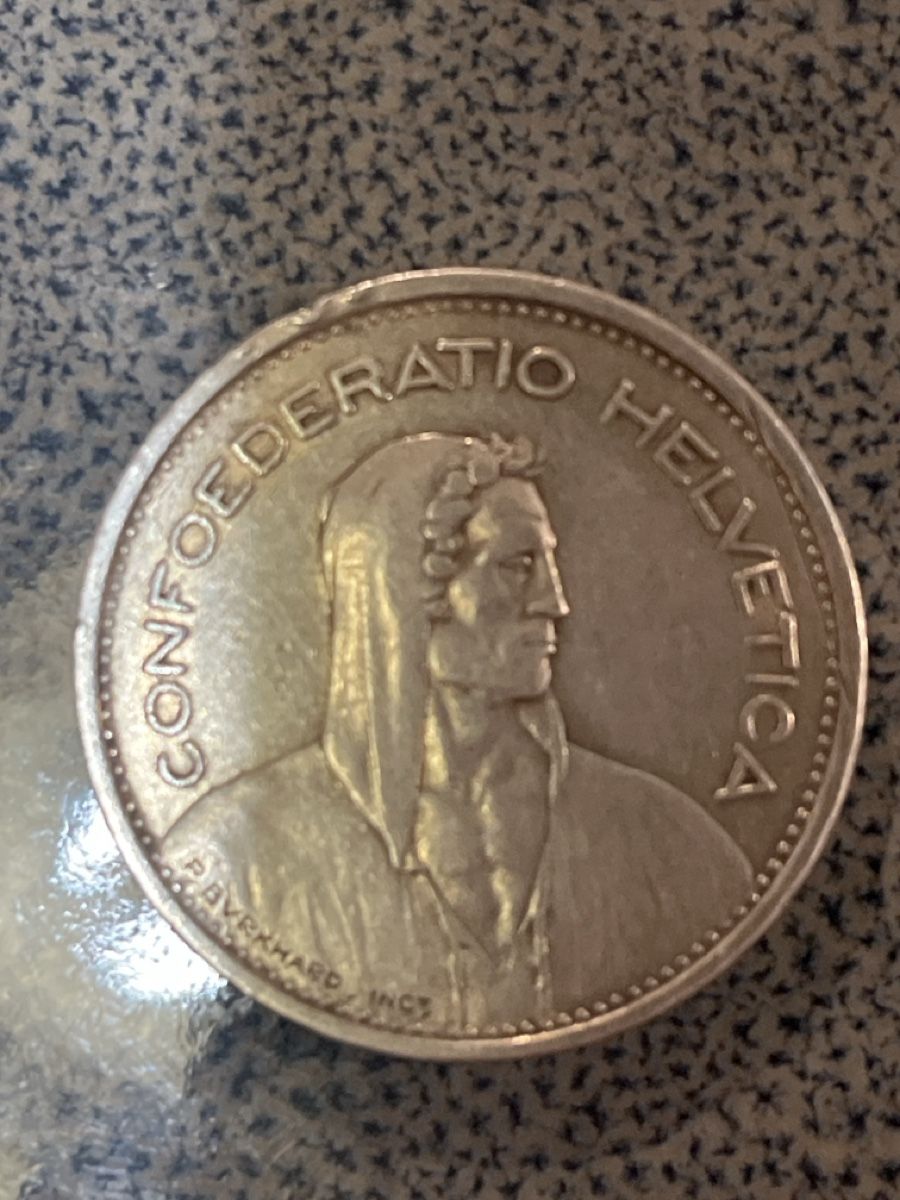 Alle Münzen: 5 francs argent 1939 B – Gebraucht aus Prangins von Rodard8 1
