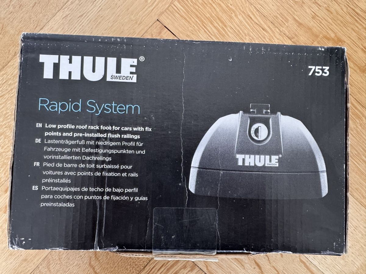 Thule Portapacchi: Thule - Dachträger (Rapid System 753 & WingBar) – Usato da Sierre venduto da sevenworlds 3