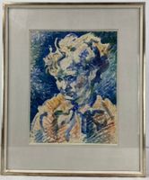 Franz Rederer Aquarell Frauenporträt signiert gerahmt