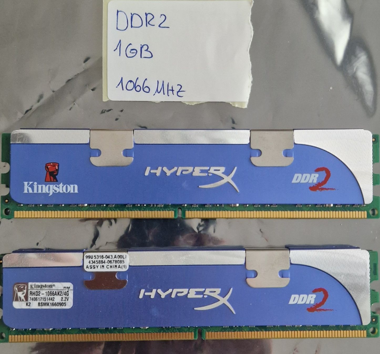 Memoria / RAM: RAM DDR2-1GB-1066MHZ – Usato da Villaz-st-Pierre venduto da BIstroide