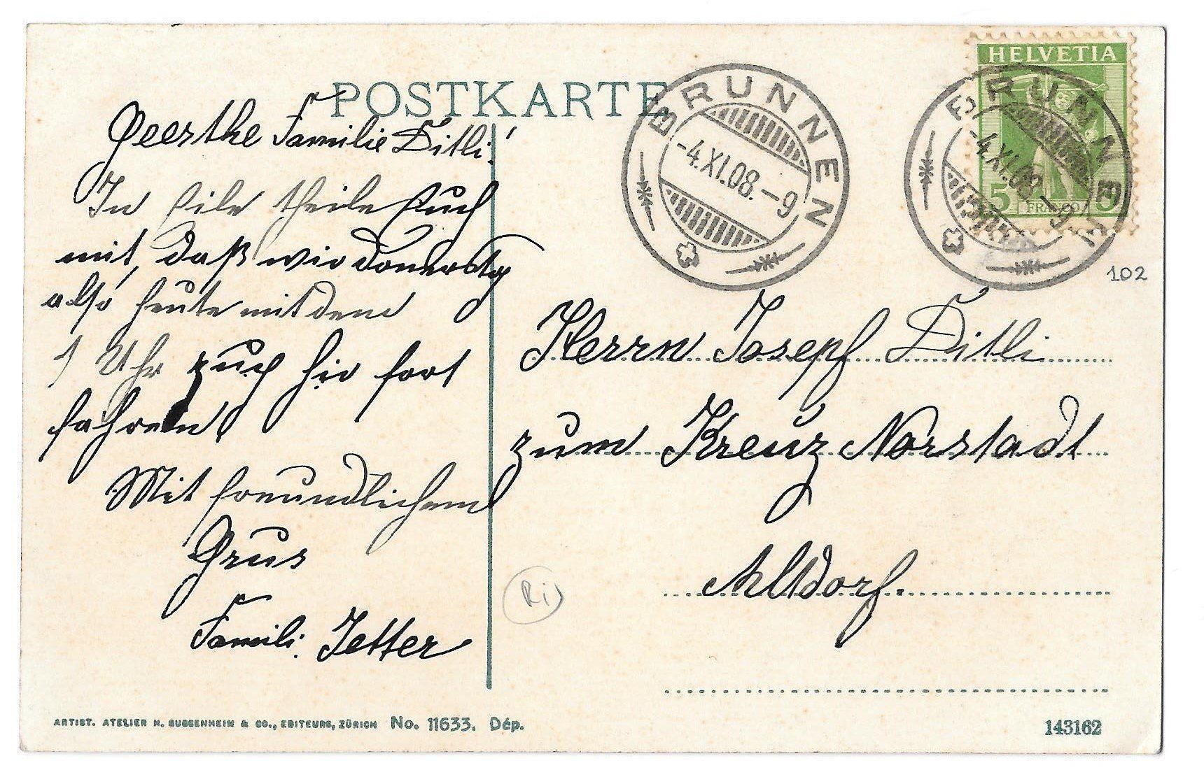 Cartoline postali: Brunnen Quai sehr belebt – Usato da Olten venduto da clotaldi 1