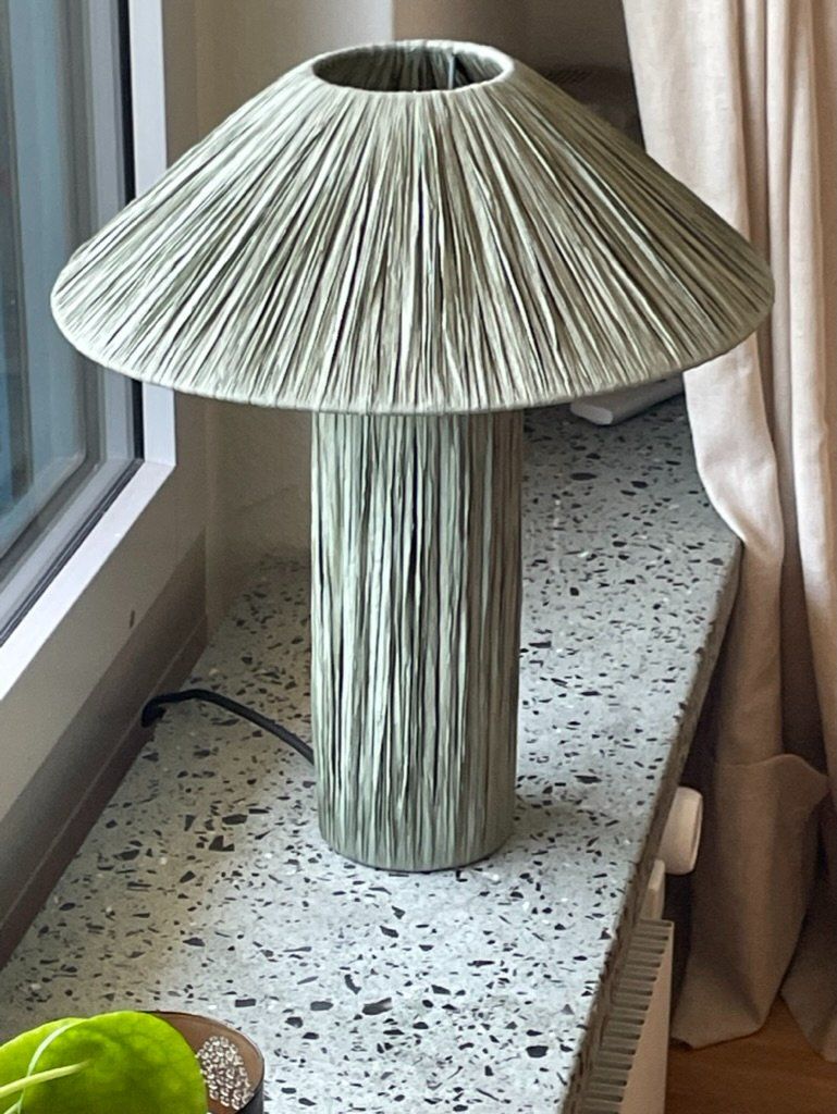 Kave Home Lampen: Tischlampe, Raffiabast / Bast, Grün – Gebraucht aus Zürich von discoveryin99 1