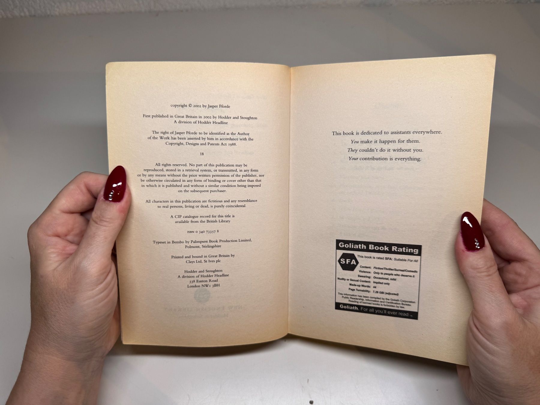 Libri: NOVEL: Jasper Fforde, Lost in a Good Book – Usato da Grosswangen venduto da English_books 3