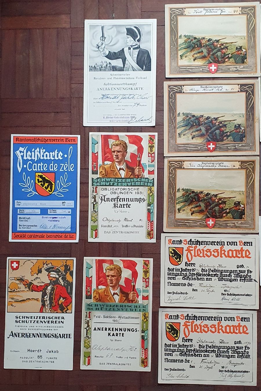 Dokumente: Lot von 32 Ehrenmeldungen – Gebraucht aus Kreuzlingen von Rschweiz1 1