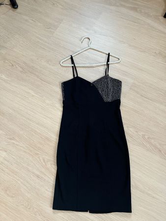 Elegantes, kurzes, schwarzes Kleid von Mosquito Gr. 34
