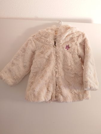 Sfera Kinder Jacke Kunstfell beige, Gr. 92-98 / 24-36 Monate