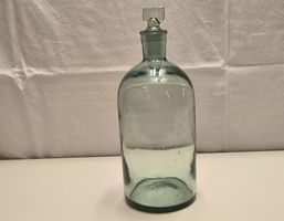 Alte Apothekerflasche, Glasflasche mit Stopfen Vintage