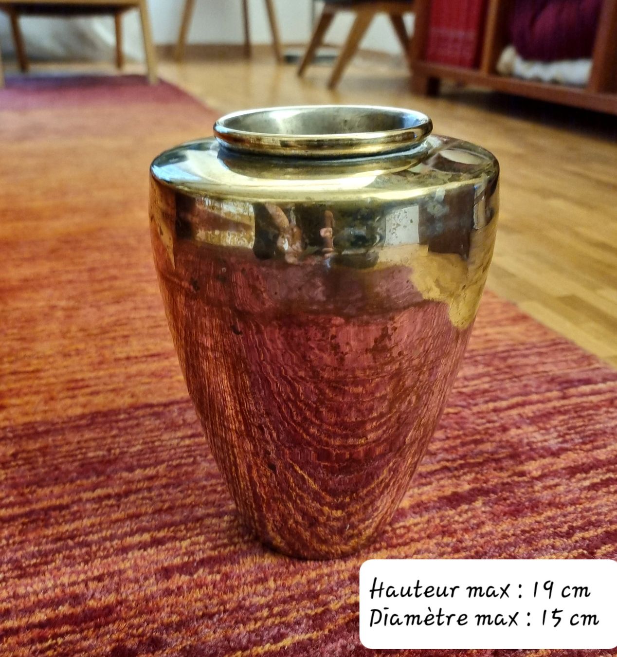 Vasen & Gefässe: Vase en métal vieilli – Gebraucht aus Veyrier von Leilazizou