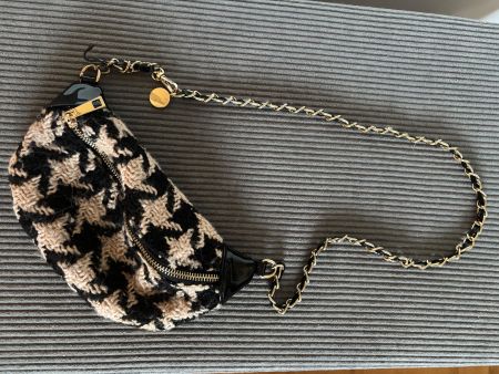 Bauchtasche / Crossbody Bag – Schwarz Beige