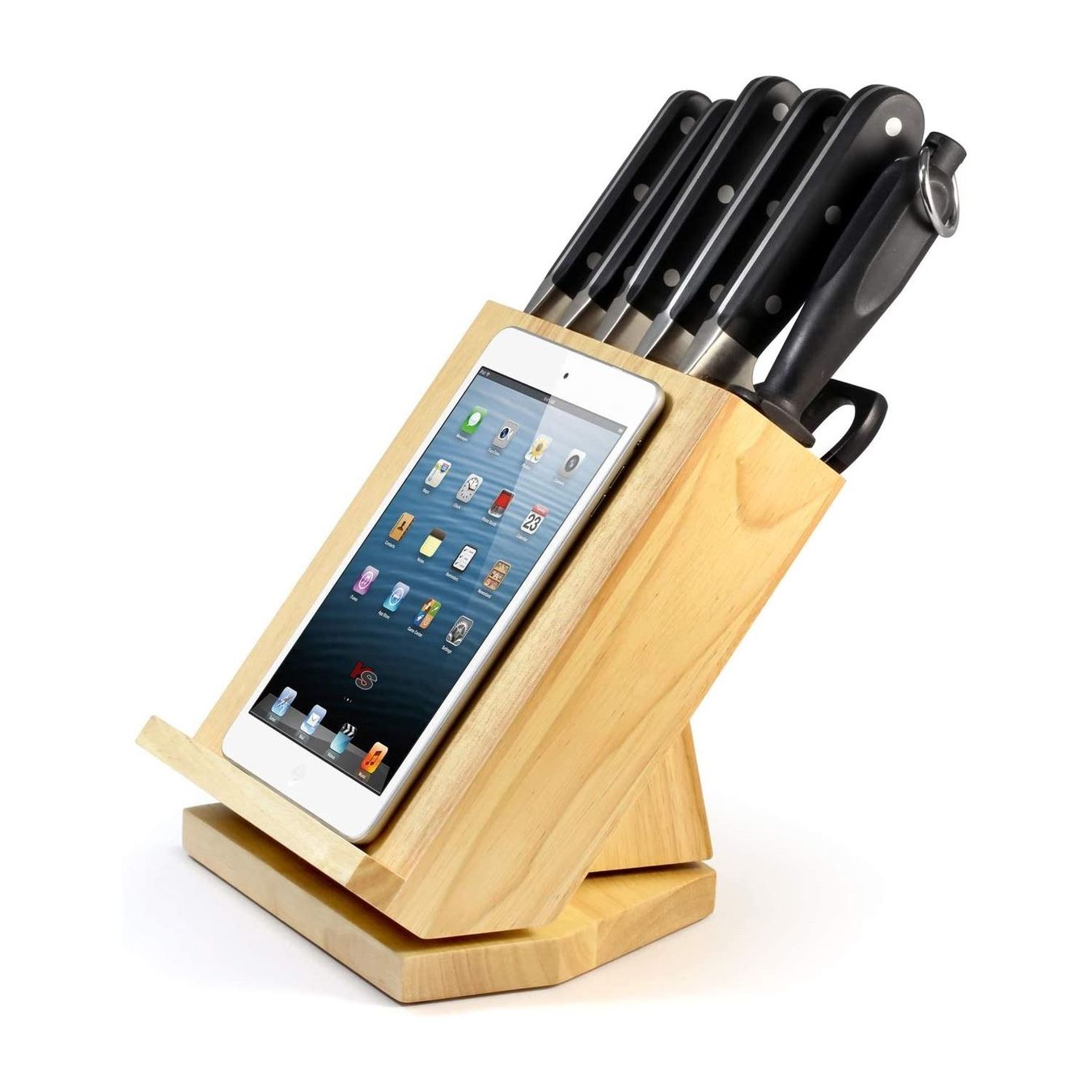 Coltelli: Messerblock mit Tabletthalter und Messer – Nuovo e nell'imballaggio originale da Wettingen venduto da kochshop 5