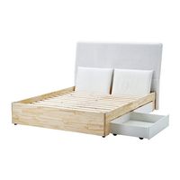 IKEA LILLFJÄLLET GestS Boxspr/Bkast 180x200+Kpft/Bn/Wpo