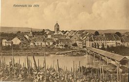 Zurzach AG Kaiserstuhl Flugaufn.Nr.08 9136, ca.1950