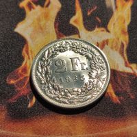 2 Franken 1965, Silber, Unz-Stgl.