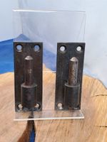 2 antike Tür Band Kloben (1.1cm), Eisen (LOT2218#TBS1)