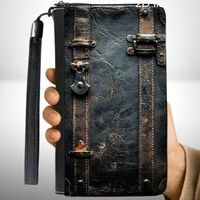 🖤 2D Clutch Handgelenktasche Geldbörse Karten Etui ✨