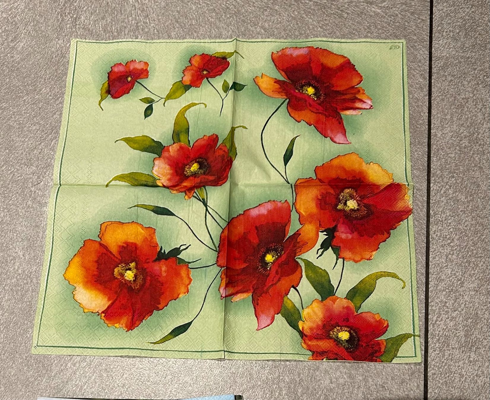 Servietten: 12 Servietten fleurs - lot 4 – Neu (gemäss Beschreibung) aus Arbedo von nadia1973 5