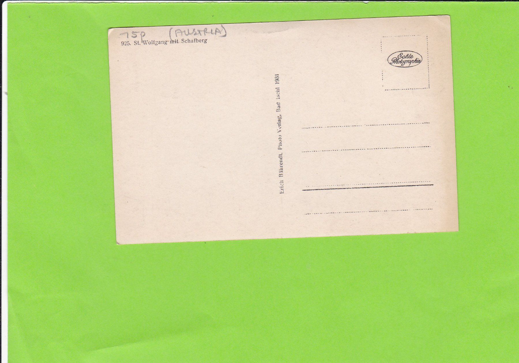 Cartes postales: St. Wolfgang mit Schafberg – D'occasion à St. Peterzell par neckertal 1