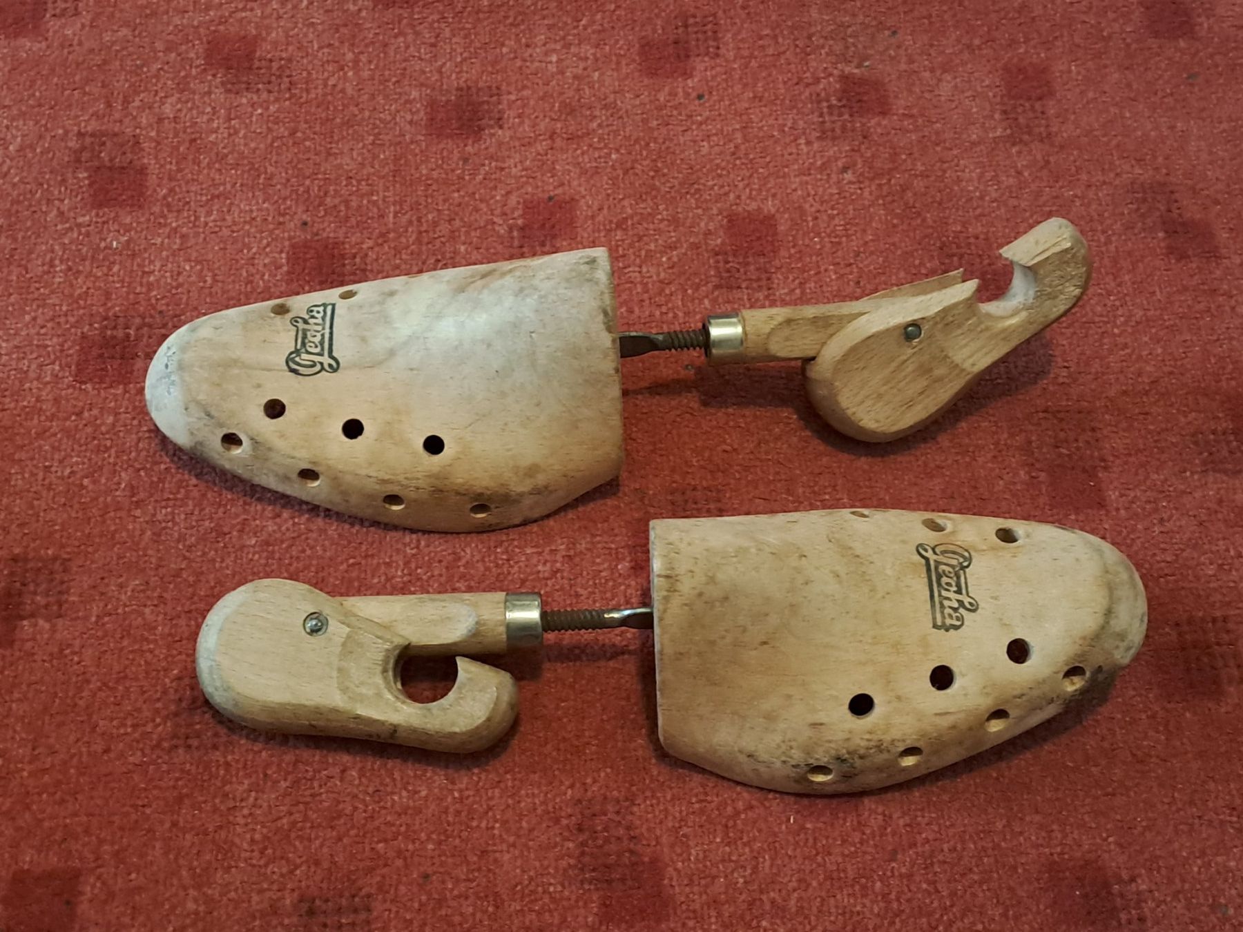 Scarpe da uomo: 1 paar Militär Schuhspanner ca.1880 – Usato da St.Gallen venduto da Infanteriewerk 1