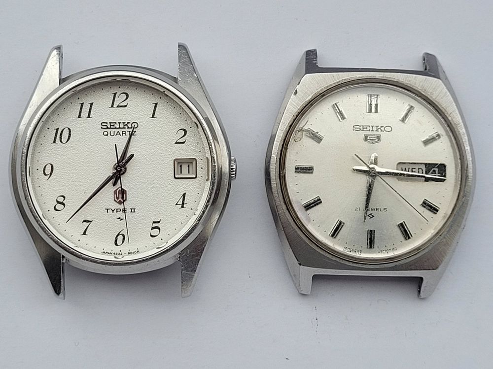 Seiko Quartz Type II 46228000 + Seiko 5 61197020 Vintage Kaufen auf Ricardo