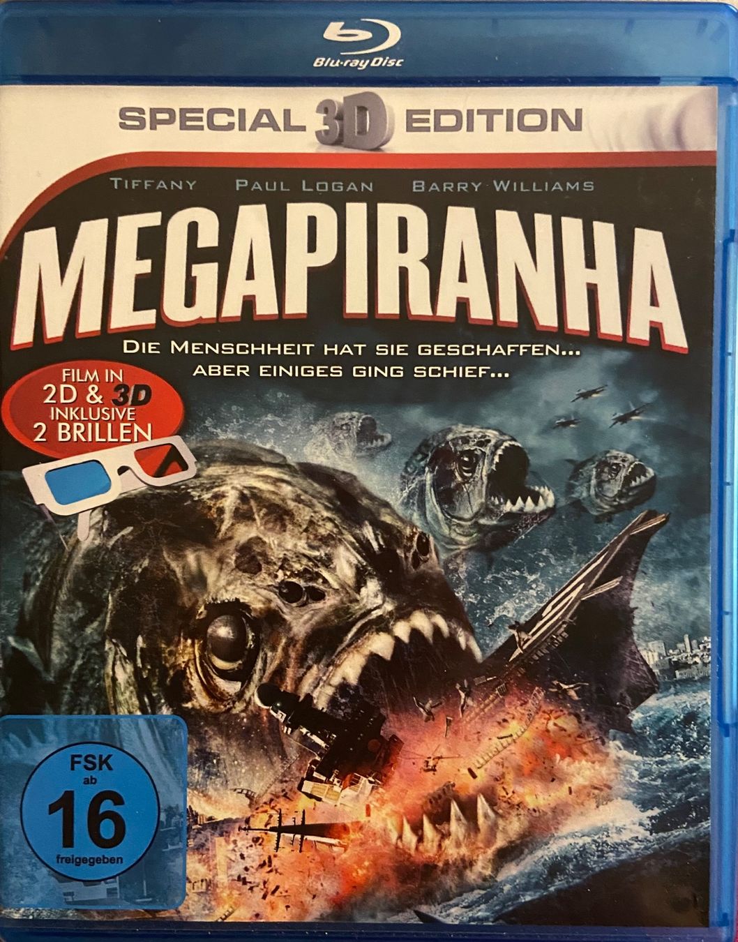 Alle DVDs: MEGAPIRANHA 3D • Blu-ray – Gebraucht aus Luzern von Lycka