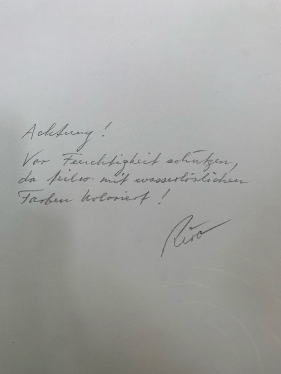 Grafica & Litografie: RIRO RIETMANN HEINER WILLI OTTO geb. 1941 – Usato da Wolfhalden venduto da SecondAntique 5
