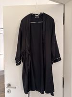 Schwarzer Bademantel/Kimono Gr.S/M