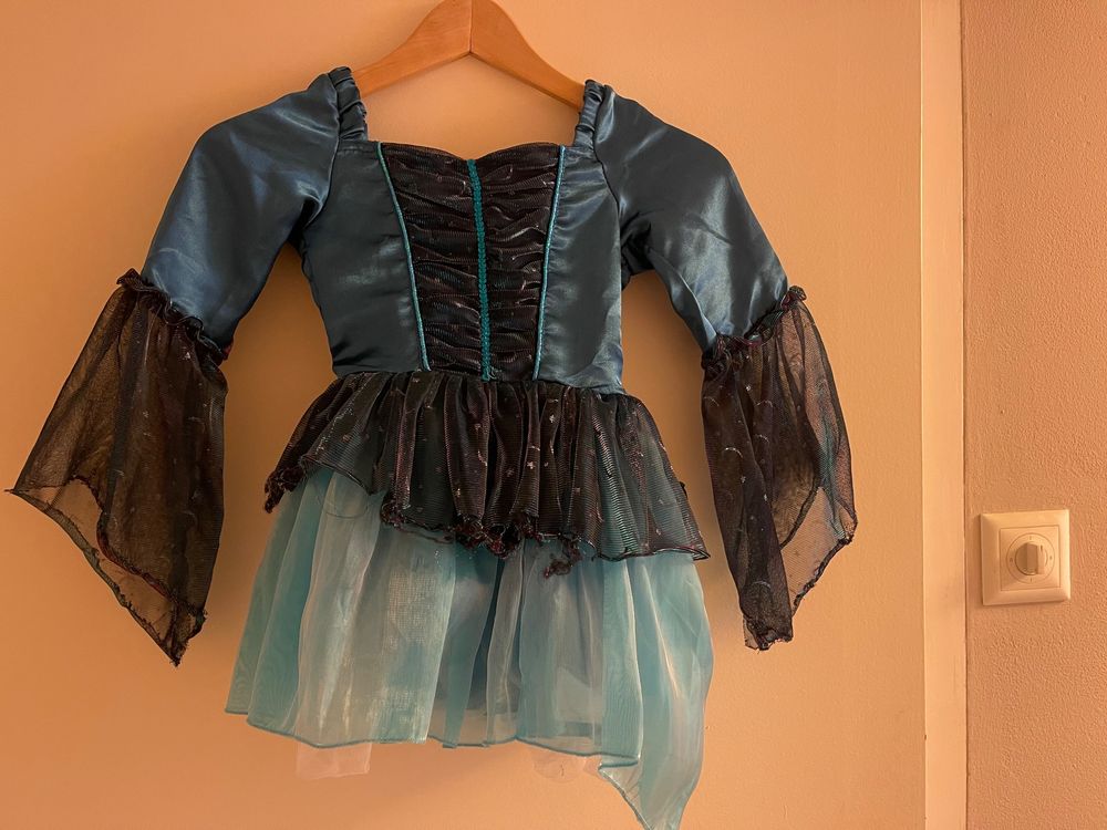 Cloudkids Hexenkostüm Für Mädchen – Halloween-Kleid Mit Hut, Gürtel & Besen Für Karneval & Cosplay (Größen: 4-6, 7-9, 10-12 Jahre)