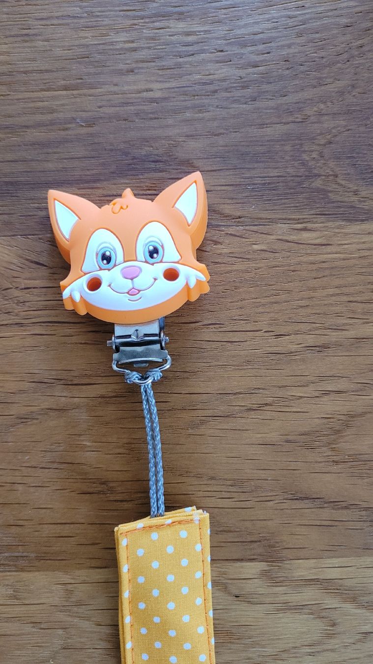 Succhiotti & catenelle porta ciuccio: Neue Nuggikette Fuchs – Nuovo (secondo la descrizione) da Lyss venduto da Infinia 1