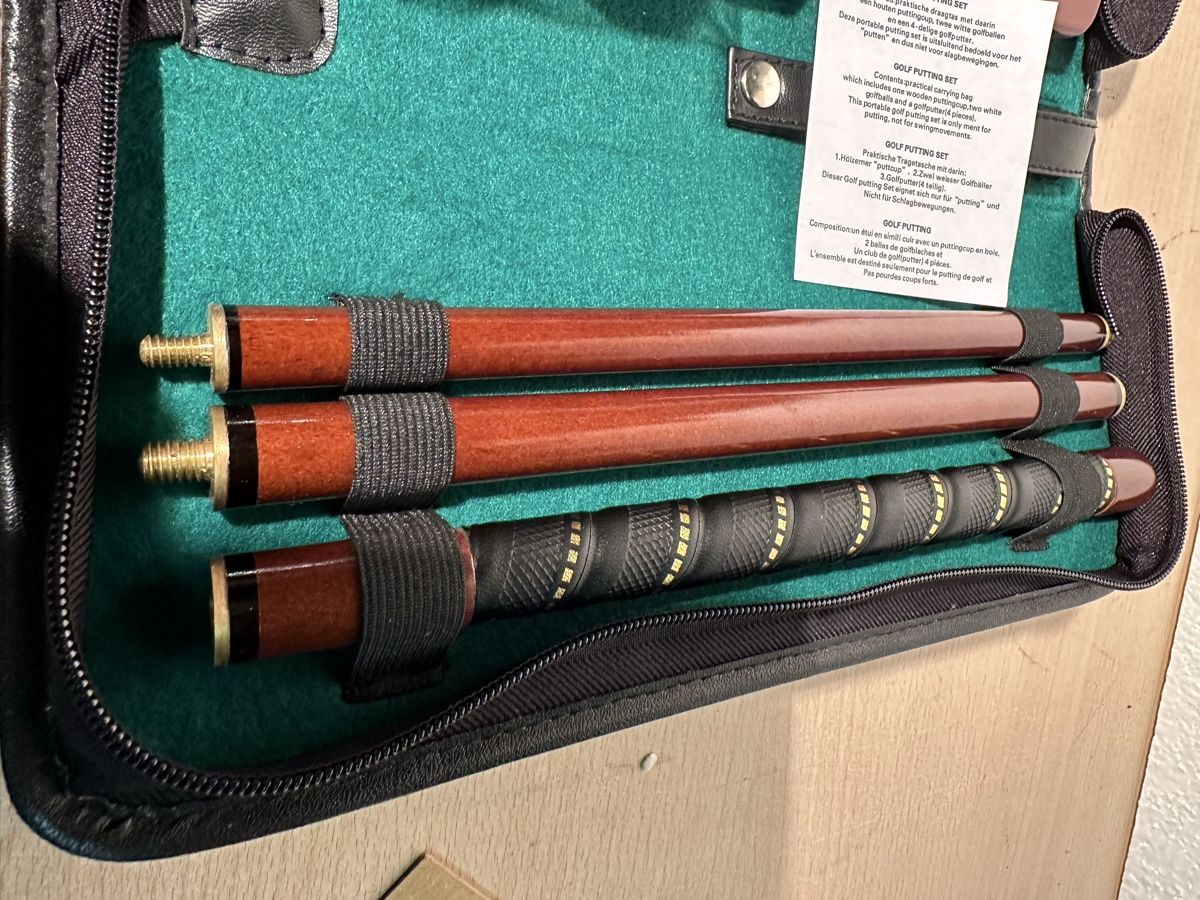 Mazze & Set: Set de golf putting d'intérieur portable neuf – Usato da Lausanne venduto da artnouveau04 6