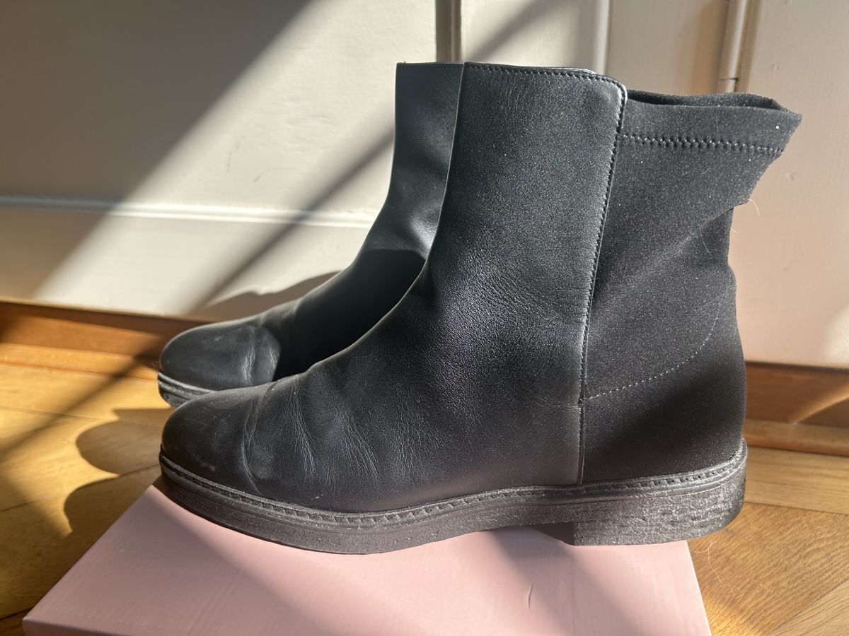 Scarpe da donna: Pretty Ballerinas Stiefel, Schwarz, Gr. 41 eher eine 40 – Usato da Bern venduto da FreitagsSachen22 3
