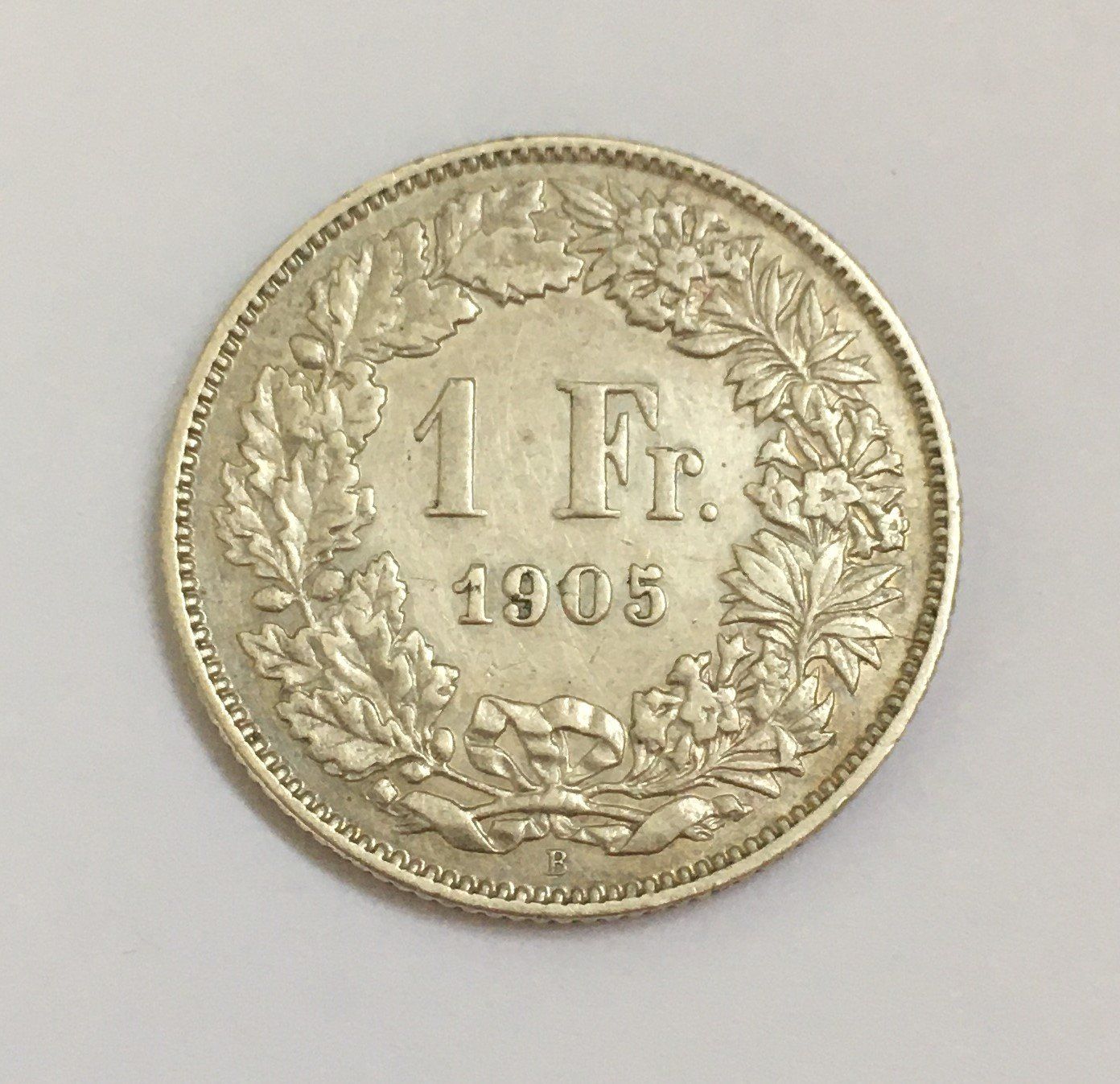 Alle Münzen: 1905 1 Franken vz – Gebraucht aus Kirchberg SG von Zenhad69