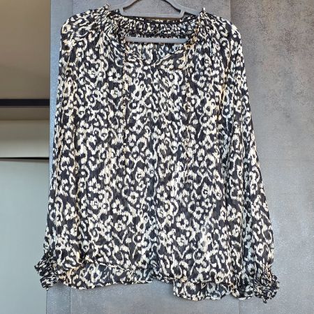 🐸 BLUSE LC WAIKIKI 42 MIT SILBERFADEN