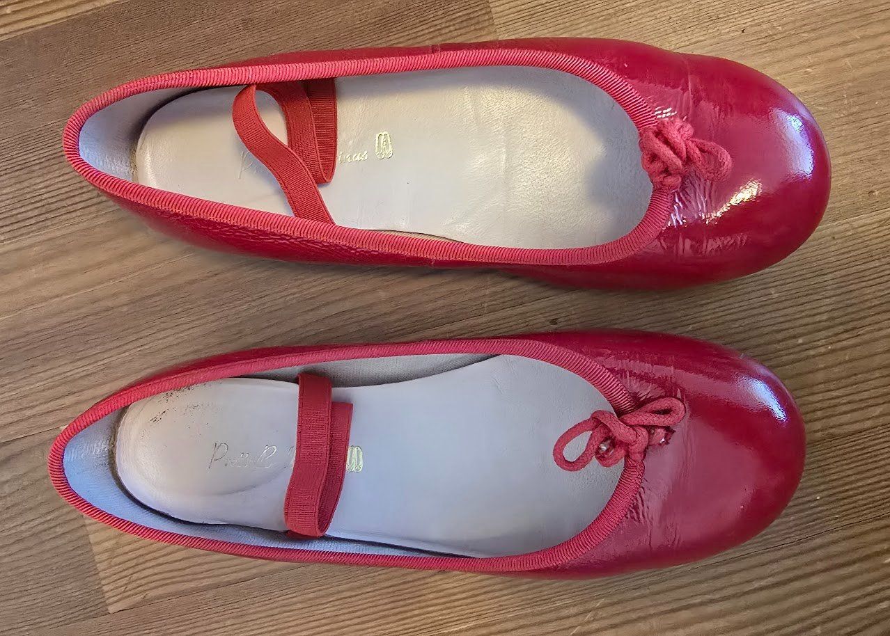 Scarpe per ragazze: rote Lack Pretty Ballerinas,  Grösse 34 – Usato da Meggen venduto da Scollection