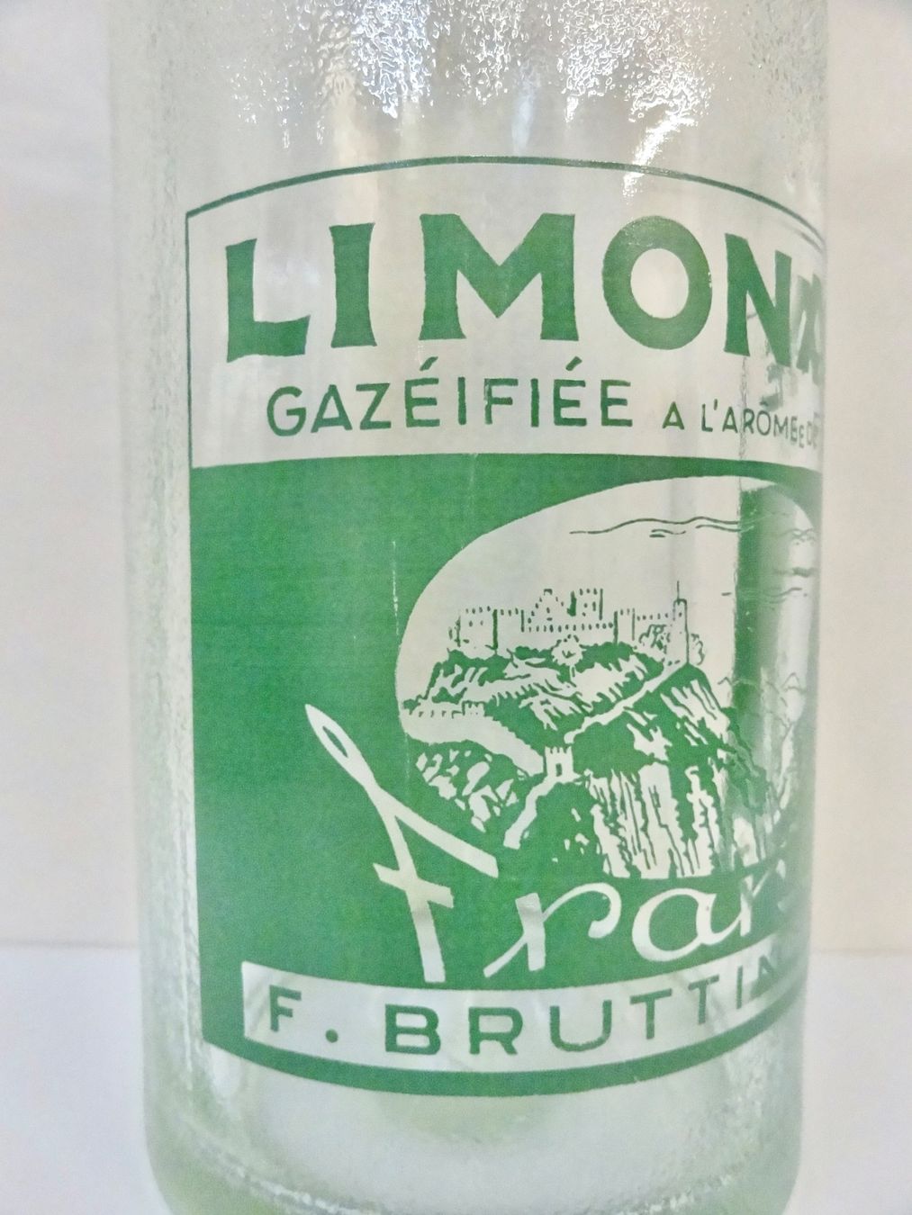 Gläser, Krüge & Flaschen: Flasche LIMONADE FRANCIS BRUTTIN SION 1963 – Gebraucht aus Kerzers von Flaschenposten 2