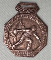Interkantonale Sportkegler-Tagung Baden Medaille. 1943