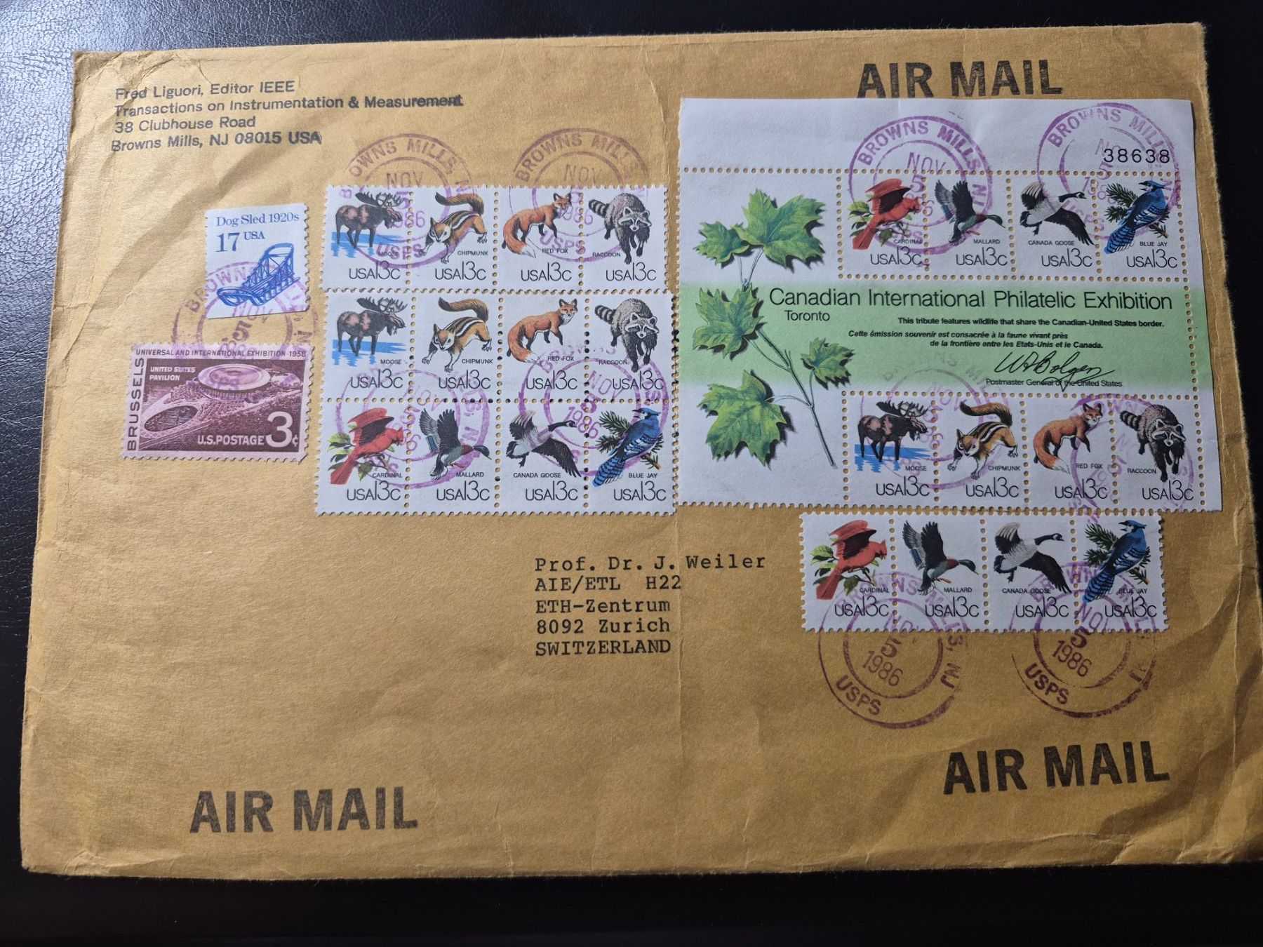 Alle Briefmarken: AirMail USA – Gebraucht aus Grüningen von bestak1