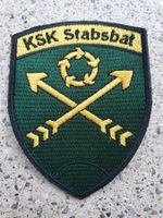 Badge KSK Stabsbat grün ohne klett