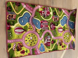 Spielteppich für Kinder mit Straßenkartenmotiv, 100 x 150 cm