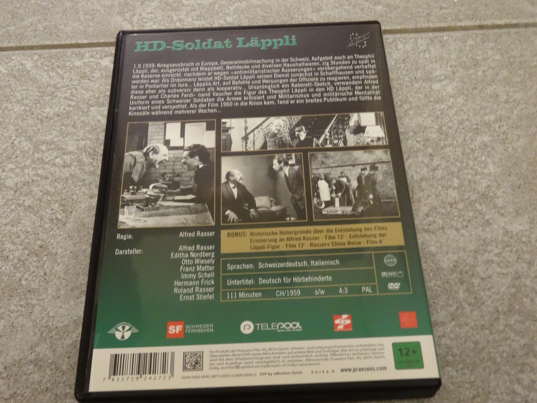 Alle DVDs: DVD HD-Soldat Läppli Alfred Rasser – Gebraucht aus Olten von Disc-Verkauf 2