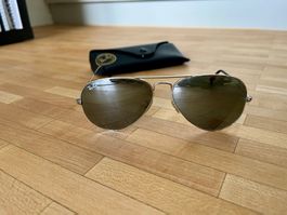 Ray-Ban Sonnenbrille silber verspiegelt